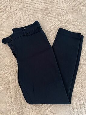 LOFT Navy Women's Trousers - Dark Blue Straight